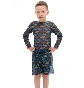 Rodasoleil Комплект детский для мальчика футболка с/р и шорты "АКУЛЫ" 