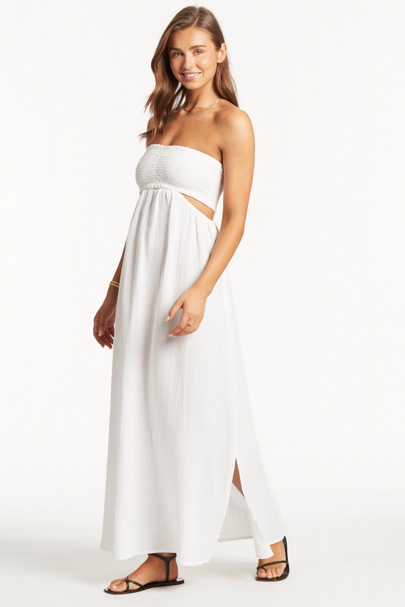 Sunset-White_Sunset-Bandeau-Dress_Sea-Level-Swim-Australia_2
