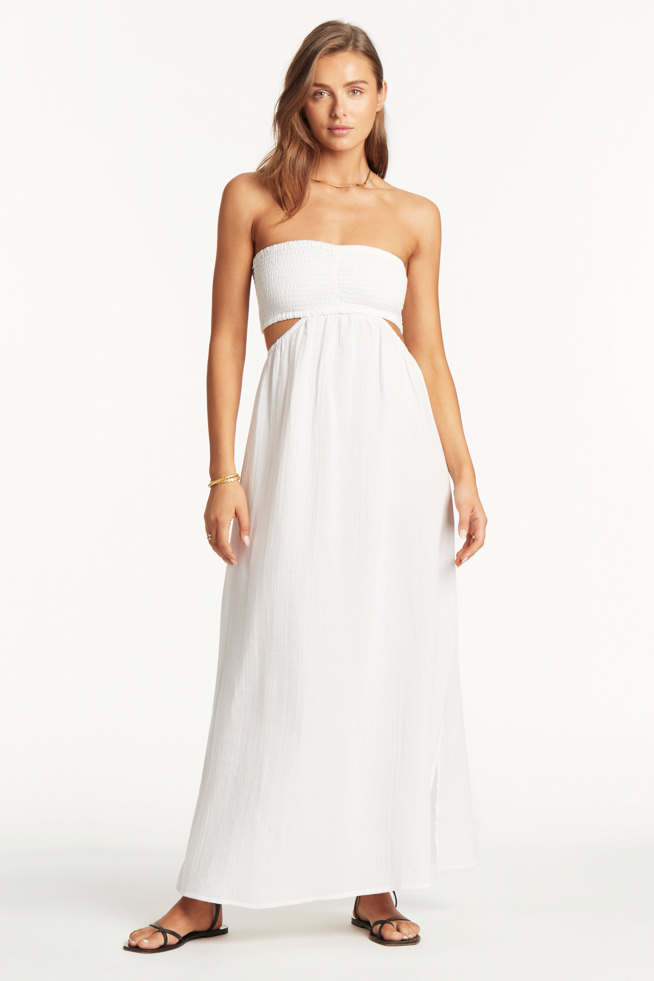 Sunset-White_Sunset-Bandeau-Dress_Sea-Level-Swim-Australia_1